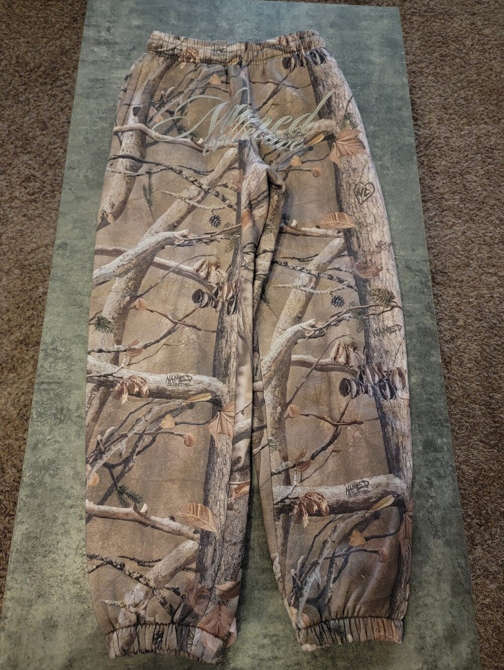 Named Collective Forbidden Sweatpants Women's XS Camo pink lace
